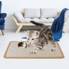 Cat Scratching Mat Natural Sisal Anti-Slip Mat Horizontal Cat Floor Scratching Pad Rug 
Kitten Play Toys Protect Carpets Sofas Furniture