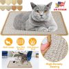 Cat Scratching Mat Natural Sisal Anti-Slip Mat Horizontal Cat Floor Scratching Pad Rug 
Kitten Play Toys Protect Carpets Sofas Furniture